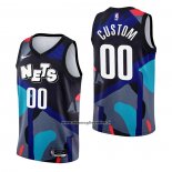 Maglia Brooklyn Nets Personalizzate Citta 2023-24 Nero