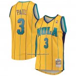 Maglia Charlotte Hornets Chris Paul #3 Mitchell & Ness 2010-11 Giallo