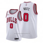 Maglia Chicago Bulls Coby White NO 0 Association 2019-20 Bianco