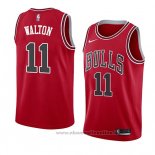 Maglia Chicago Bulls Derrick Walton NO 11 Icon 2018 Rosso