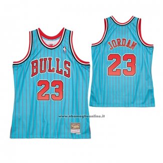 Maglia Chicago Bulls Michael Jordan #23 Mitchell & Ness 1995-96 Blu
