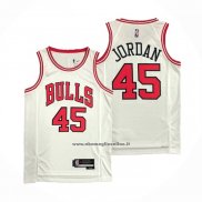 Maglia Chicago Bulls Michael Jordan #45 Association 2021 Bianco