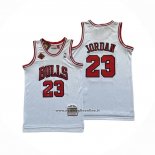 Maglia Chicago Bulls Michael Jordan No 23 Mitchell & Ness 1997-98 Bianco Firmada