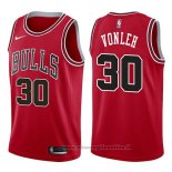 Maglia Chicago Bulls Noah Vonleh NO 30 Icon 2017-18 Rosso