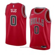 Maglia Chicago Bulls Tyler Ulis NO 0 Icon 2018 Rosso