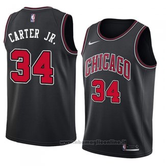 Maglia Chicago Bulls Wendell Carter Jr. N0 34 Statement 2018 Nero