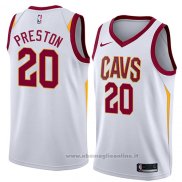 Maglia Cleveland Cavaliers Billy Preston NO 20 Association 2018 Bianco