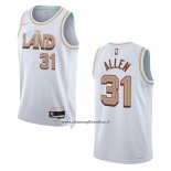 Maglia Cleveland Cavaliers Jarrett Allen #31 Citta 2022-23 Bianco