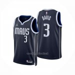 Maglia Dallas Mavericks Anthony Davis No 3 Statement 2024-25 Blu