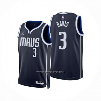 Maglia Dallas Mavericks Anthony Davis No 3 Statement 2024-25 Blu