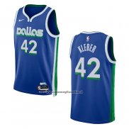 Maglia Dallas Mavericks Maxi Kleber #42 Citta 2022-23 Blu