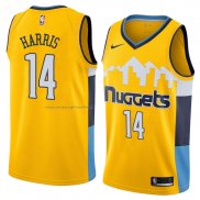 Maglia Denver Nuggets Gary Harris NO 14 Statement 2018 Giallo