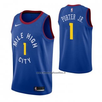 Maglia Denver Nuggets Michael Porter Jr. #1 Statement Blu