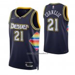 Maglia Denver Nuggets Petr Cornelie #21 Citta 2021-22 Blu