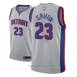 Maglia Detroit Pistons Blake Griffin NO 23 Statement 2018-19 Grigio