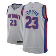 Maglia Detroit Pistons Blake Griffin NO 23 Statement 2018-19 Grigio