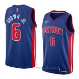 Maglia Detroit Pistons Bruce Brown Jr. NO 6 Icon 2018 Blu