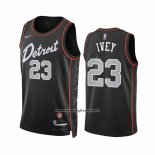 Maglia Detroit Pistons Jaden Ivey #23 Citta 2023-24 Nero