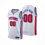 Maglia Detroit Pistons Personalizzate Association 2024-25 Bianco