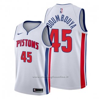 Maglia Detroit Pistons Sekou Doumbouya NO 45 Association 2019-20 Bianco