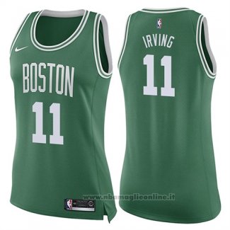 Maglia Donna Boston Celtics Kyrie Irving NO 11 Icon 2017-18 Verde