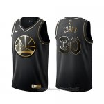 Maglia Golden Edition Golden State Warriors Stephen Curry NO 30 Nero