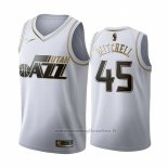 Maglia Golden Edition Utah Jazz Donovan Mitchell NO 45 2019-20 Bianco