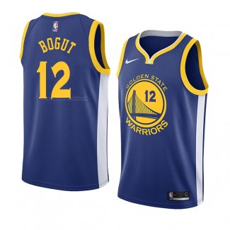 Maglia Golden State Warriors Andrew Bogut NO 12 Icon 2018 Blu