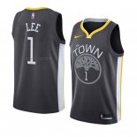 Maglia Golden State Warriors Damion Lee NO 1 Statement 2018 Nero