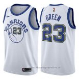 Maglia Golden State Warriors Draymond Green NO 23 Hardwood 2017-18 Bianco