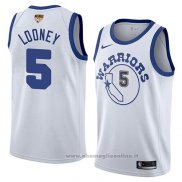 Maglia Golden State Warriors Kevon Looney NO 5 Classic 2017-18 Bianco