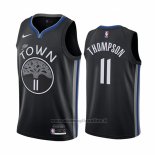 Maglia Golden State Warriors Klay Thompson NO 11 Citta Nero