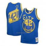 Maglia Golden State Warriors Nate Thurmond #42 Mitchell & Ness 1966-67 Blu