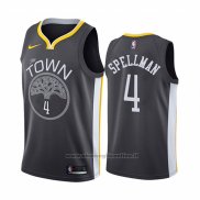 Maglia Golden State Warriors Omari Spellman NO 4 Citta Nero