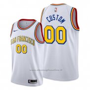 Maglia Golden State Warriors Personalizzate Classic Edition 2019-20 Bianco