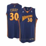 Maglia Golden State Warriors Stephen Curry NO 30 Throwback Blu
