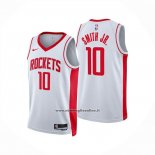 Maglia Houston Rockets Jabari Smith Jr No 10 Association 2024-25 Bianco