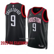 Maglia Houston Rockets Josh Christopher #9 Statement 2023-24 Nero