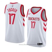 Maglia Houston Rockets P.j. Tucker NO 17 Citta Edition Rosso