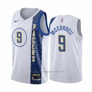 Maglia Indiana Pacers T.j. Mcconnell NO 9 Citta Bianco