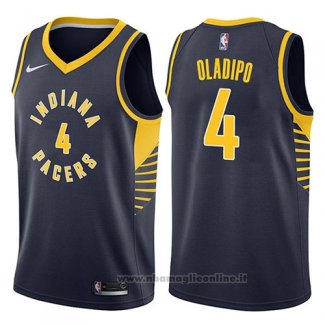 Maglia Indiana Pacers Victor Oladipo NO 4 Icon 2017-18 Blu