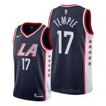 Maglia Los Angeles Clippers Garrett Temple NO 17 Citta 2019 Blu