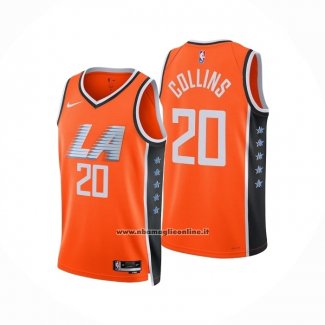 Maglia Los Angeles Clippers James John Collins 20 Citta 2025-26 Arancione
