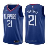 Maglia Los Angeles Clippers Patrick Beverley NO 21 Icon 2017-18 Blu