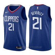 Maglia Los Angeles Clippers Patrick Beverley NO 21 Icon 2017-18 Blu
