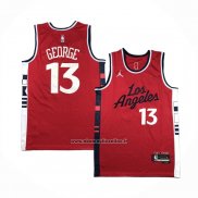 Maglia Los Angeles Clippers Paul George #13 Statement 2024-25 Rosso