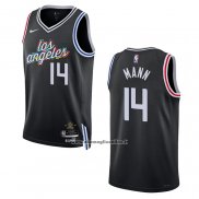 Maglia Los Angeles Clippers Terance Mann #14 Citta 2022-23 Nero