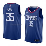 Maglia Los Angeles Clippers Willie Reed NO 35 Icon 2018 Blu
