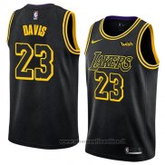 Maglia Los Angeles Lakers Anthony Davis NO 23 Citta 2019-20 Nero