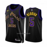 Maglia Los Angeles Lakers Cam Reddish #5 Citta 2023-24 Nero